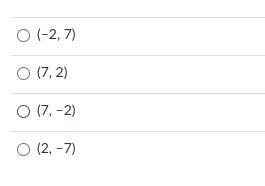 Point H has coordinates (–7, 2). What are its coordinates after it is rotated 180° about-example-1