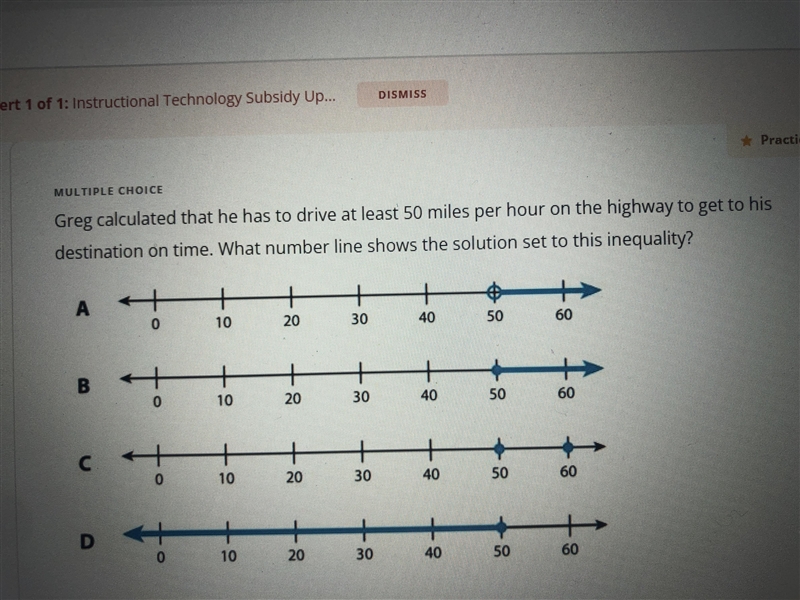 Greg calculated that he has to drive at least 50 miles per hour on the highway to-example-1