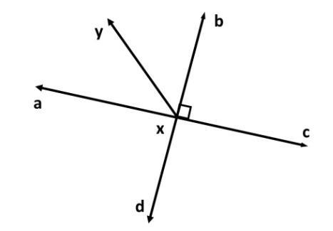 In the figure shown, which pair of angles must be supplementary? (A) ∠AXY​ and ∠YXB-example-1