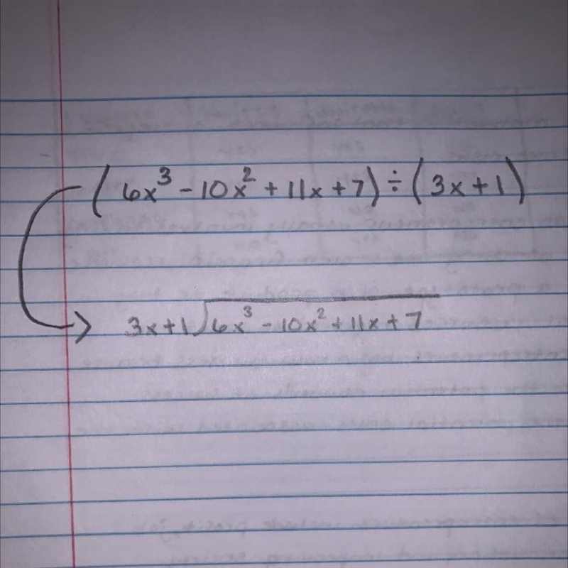 Please help me *Divide with long division* Please show all the steps on how you got-example-1