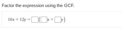 Factor the expression using the GCF.-example-1