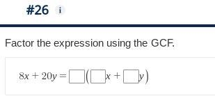 Factor the expression using the GCF.-example-1