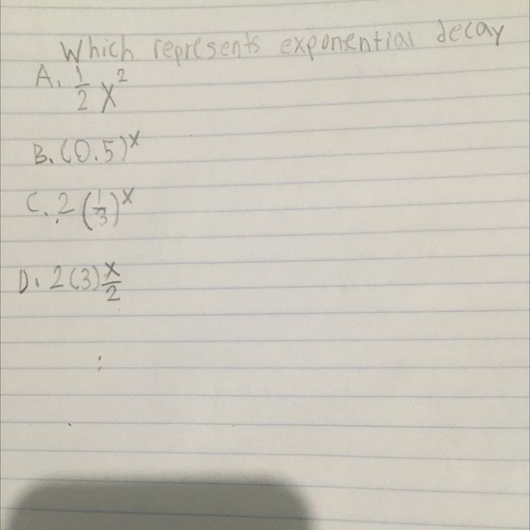 Which represents exponential decay-example-1