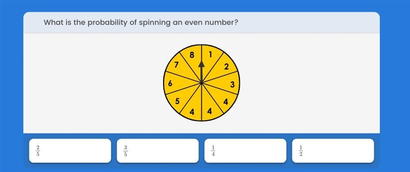 What is the probability of spinning an even number? I really need help :(-example-1