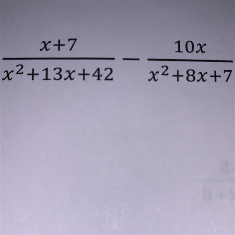 Subtract the rational expression Please show steps-example-1