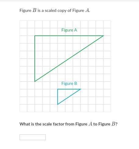 What is the scale factor from Figure A to Figure B? .-example-1