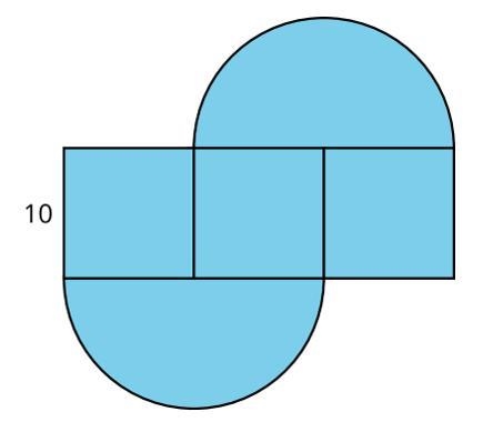 Select two expressions that correctly calculate the perimeter of the shape.-example-1