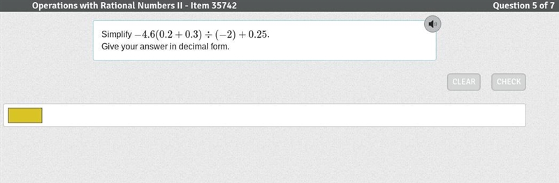 Simplify −4.6(0.2+0.3)÷(−2)+0.25. Give your answer in decimal form.-example-1