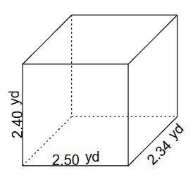 What is the volume of this rectangular prism? 14.04 cubic yards 7.24 cubic yards 17.25 cubic-example-1