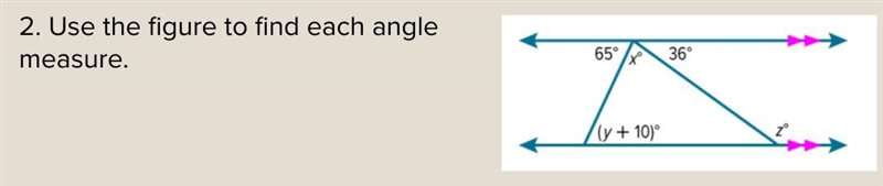 Use the figure to find each angle measure-example-1