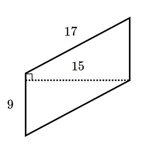 Find the area of the parallelogram.-example-1