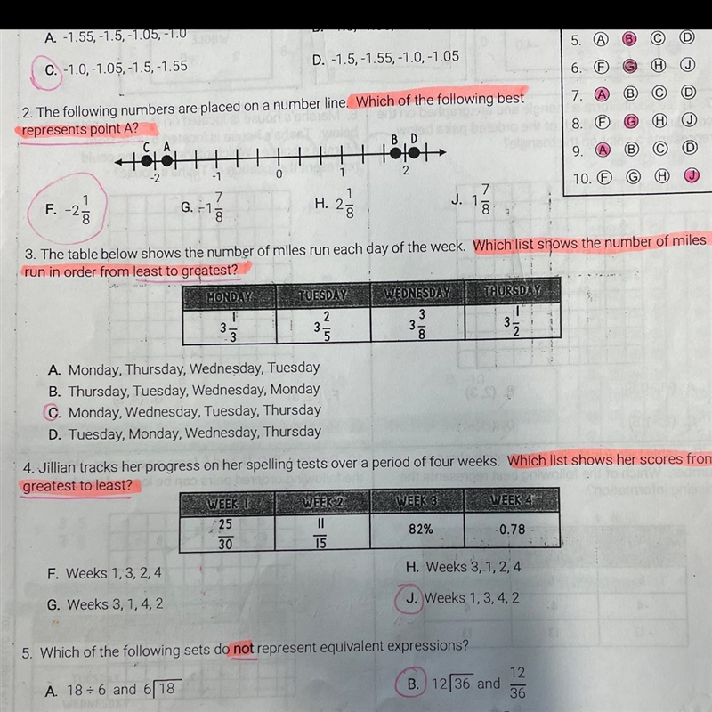 What is the answer to number 3? (Numerical Representations)-example-1