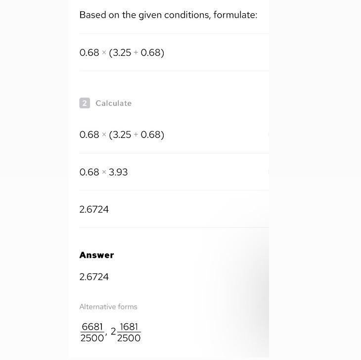 Tomatoes=$3.25 per Ib Watermelon= $0.68 per Ib How much will it cost to buy a watermelon-example-1