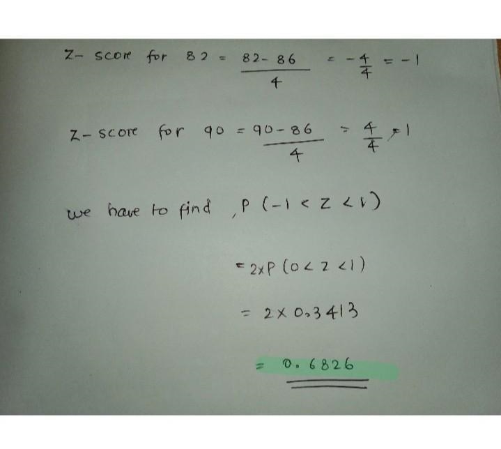 a school principal claims that grade 11 have a mean grade of 86 with a standard deviation-example-1