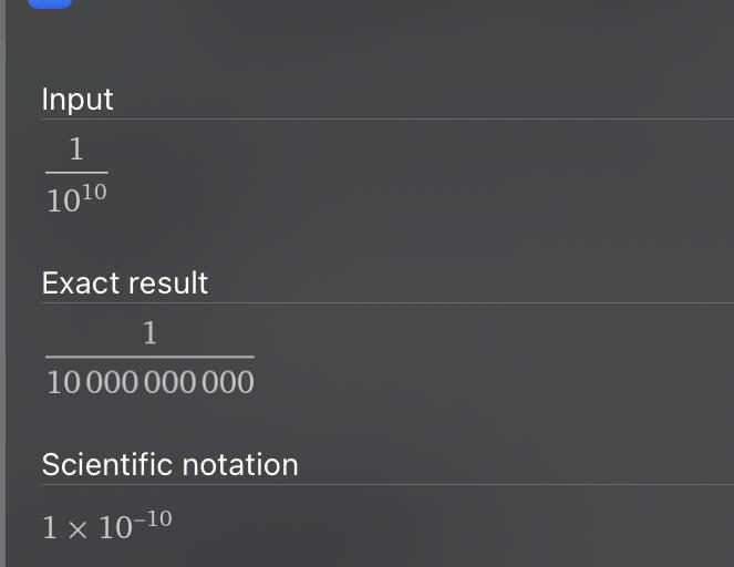 What's 10^-10 and 10^-14 as numbers-example-1