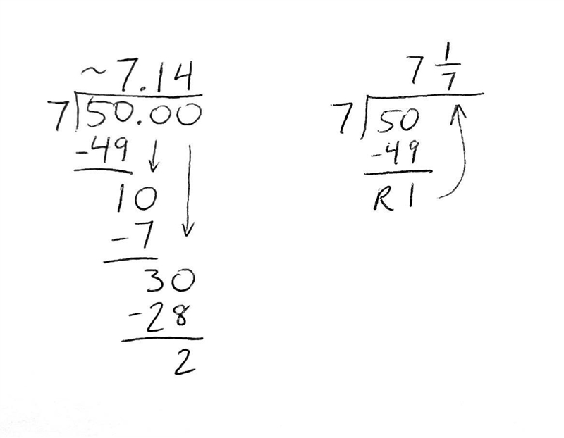 50 divided by 7??? JUST ANSWER PLEASE XDD-example-1