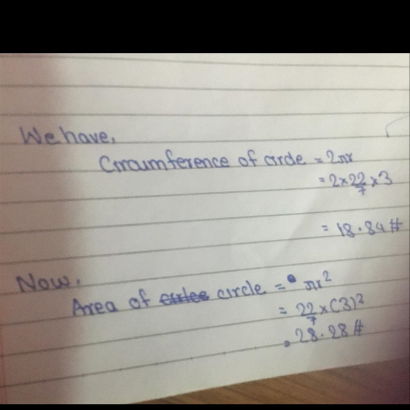 Part A: Find the circumference of the circle. (Pi = 3.14) Part B: Find the area of-example-1