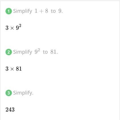 Evaluate the expression. 11. 3(1+8)^(2)-example-1