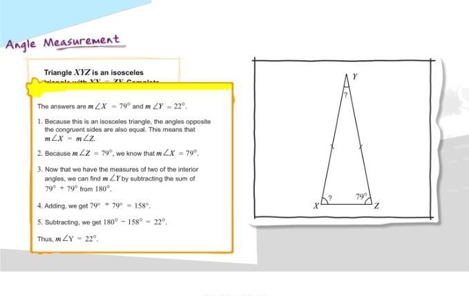 Triangle XYZ is an isosceles triangle with XY = ZY. Complete each of these statements-example-1