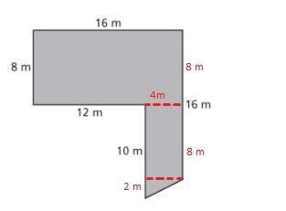 A plot of grass behind a building is shown. What is the area of the plot of grass-example-1