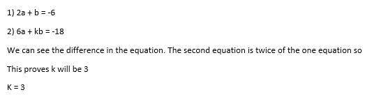 For what value of k will the following linear system have infinitely many solutions-example-1