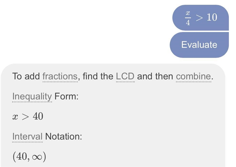 Evaluate and solve for the variable and graph the resulting solution set, showing-example-1