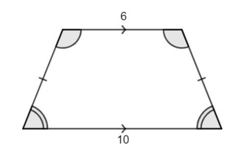 Draw a quadrilateral that has exactly one pair of parallel sides, with the longer-example-1