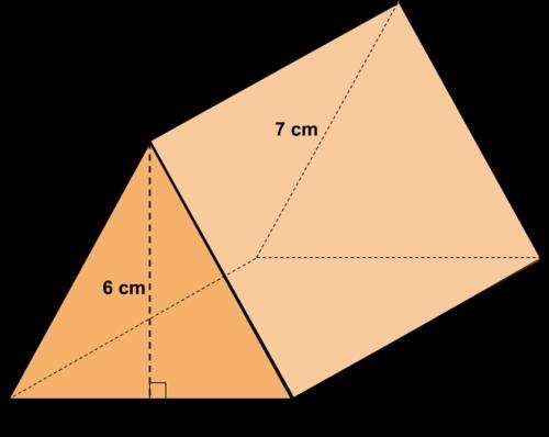 Can someone simply explain how to find the area of a triangular prism ? step by step-example-1