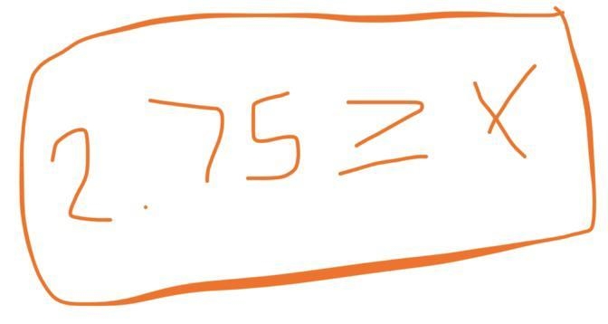 You have $5 for lunch. You bought a turkey sandwich for $2.25. A. Write an inequality-example-1