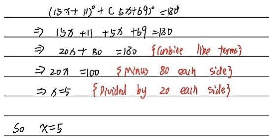 Can someone please help me on transverse of parallel lines: solve for x? It is due-example-1