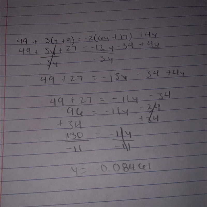 Please help!! I would appreciate it!! :) Solving a equation with the distributive-example-1