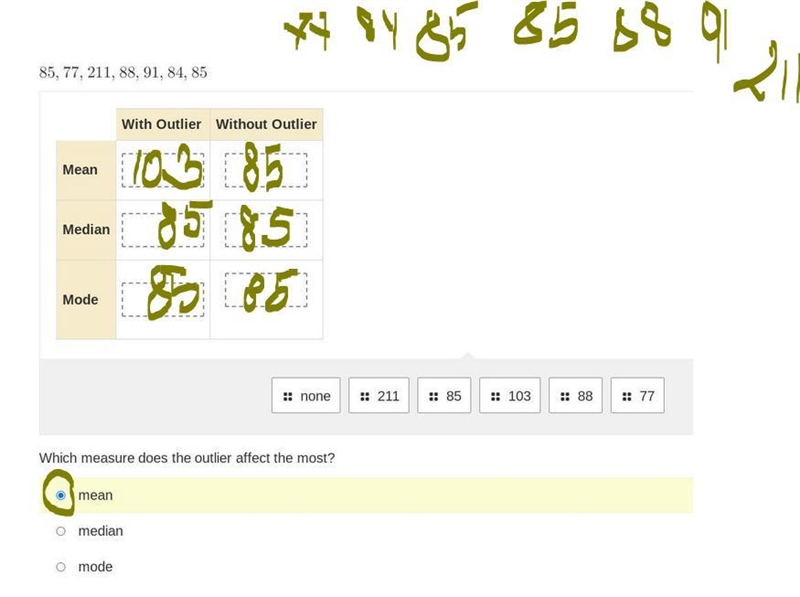 Math help, outlier without makes no sense!-example-1