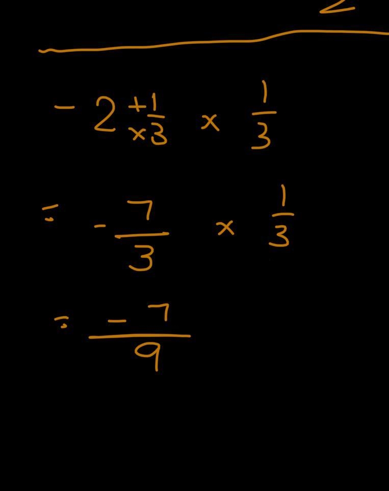 Question Multiply. (−213)⋅(13) What is the product? Enter your answer as a simplified-example-1