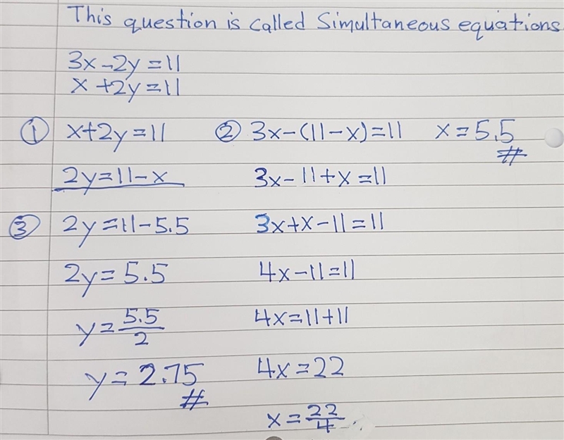 Is it possible to solve the following system by using substitution? Which method, substitution-example-1