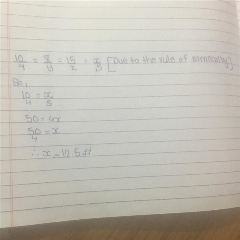 These two figures are similar. Find the length of side x.-example-1