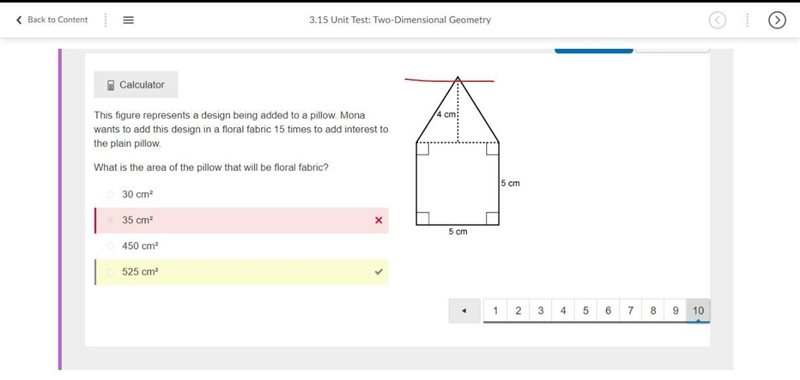 This figure represents a design being added to a pillow. Mona wants to add this design-example-1