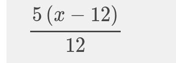 Subtract the linear expressions. (3/4x−1)−(1/3x+4) What is the difference? Enter your-example-1