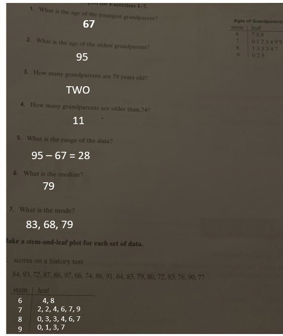 Use the stem-and-leaf plot for Exercises (PLEASE HELP I RETOOK THE PHOTO)-example-1