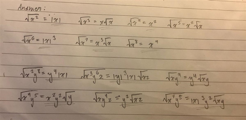 Simplify the radical expressions.-example-1