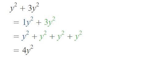 Simplify the expression y^2 + 3y^2-example-1