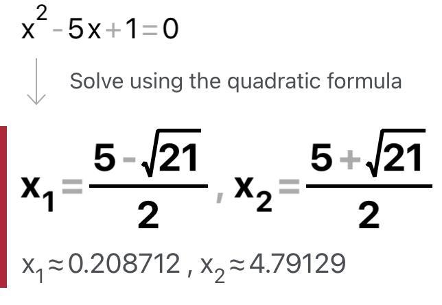 Which statement accurately describes the number and type of solutions for this quadratic-example-1