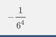 You are given the expression -6 ^-4. Rewrite the expression using a positive exponent-example-1