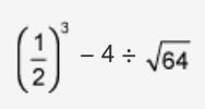 Simplify the expression. Answers: -31/64 -3/8 3/8-example-1