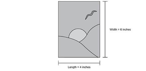 The current size of an image on Sandy's computer is shown below: What are the dimensions-example-1