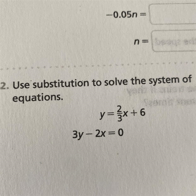 Use substitution to solve the system of equations.-example-1