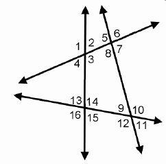 In the diagram, how many angles are alternate exterior angles with angle 5? zero one-example-1