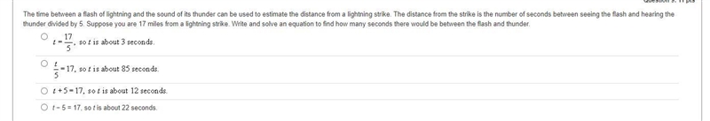 The time between a flash of lightning and the sound of its thunder can be used to-example-1