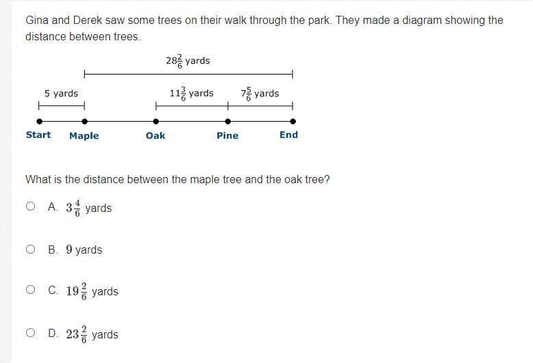 Gina and Derek saw some trees on their walk through the park. They made a diagram-example-1