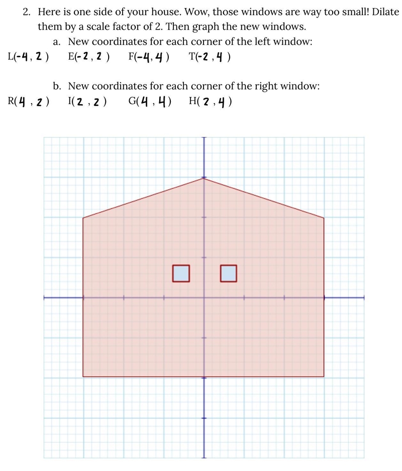 Graphing Coordinates I already have the numbers just please put them on the graph-example-1