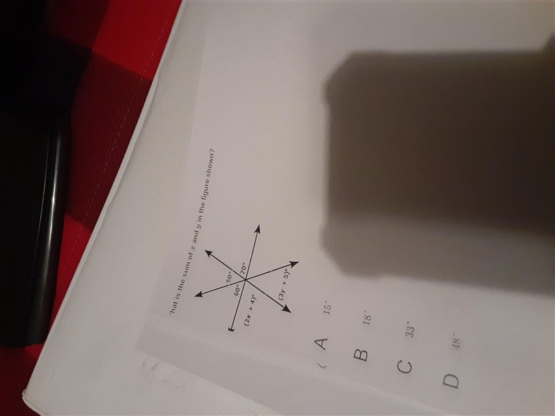 What is the sum of x and y in the figure shown?-example-1